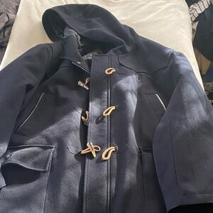 Nautica Navy Blue Hooded Jacket